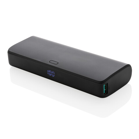 FlashCharge 20.000mAh Fast-Charge Powerbank aus RCS rPlastik schwarz bedrucken, Art.-Nr. P322.481 FlashCharge 20.000mAh Fast-Charge Powerbank aus RCS rPlastik schwarz bedrucken, Art.-Nr. P322.481