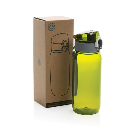Yide RCS rPET verschließbare Wasserflasche 600ml grün bedrucken, Art.-Nr. P437.007 Yide RCS rPET verschließbare Wasserflasche 600ml grün bedrucken, Art.-Nr. P437.007