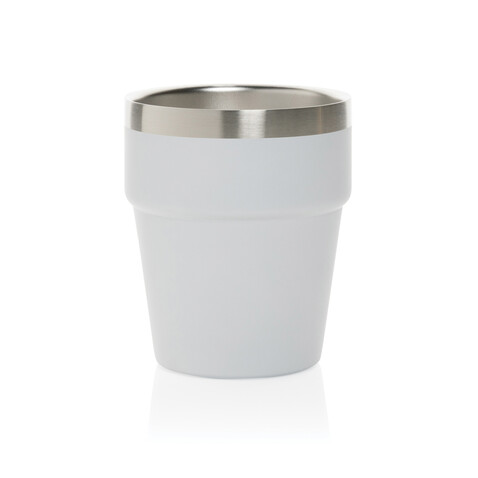 Clark Doppelwandige RCS Kaffeetasse 300ml weiß bedrucken, Art.-Nr. P437.213 Clark Doppelwandige RCS Kaffeetasse 300ml weiß bedrucken, Art.-Nr. P437.213
