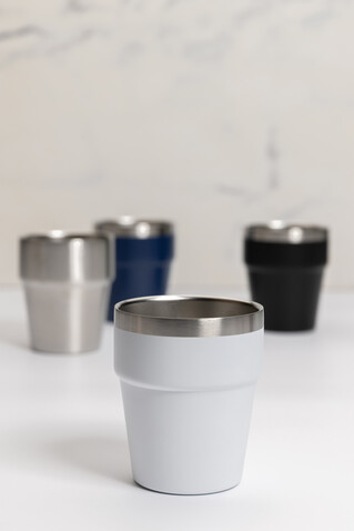 Clark Doppelwandige RCS Kaffeetasse 300ml weiß bedrucken, Art.-Nr. P437.213 Clark Doppelwandige RCS Kaffeetasse 300ml weiß bedrucken, Art.-Nr. P437.213