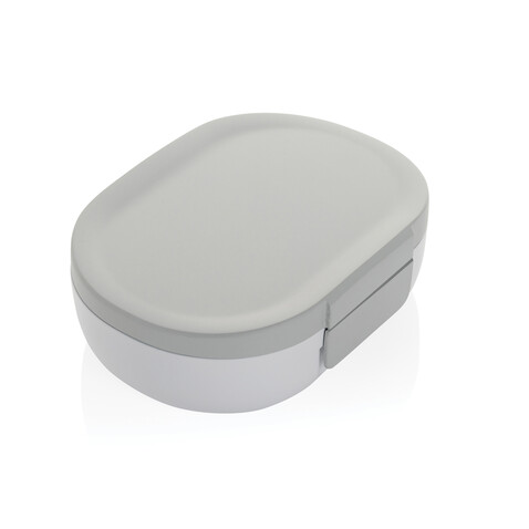 Avira Atlas Lunchbox aus RCS recyceltem PP 700ml weiß, grau bedrucken, Art.-Nr. P438.073 Avira Atlas Lunchbox aus RCS recyceltem PP 700ml weiß, grau bedrucken, Art.-Nr. P438.073