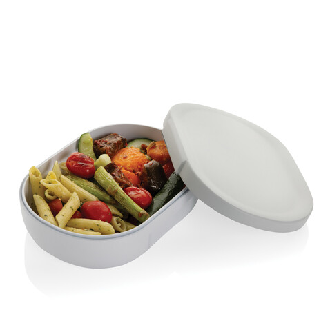Avira Atlas Lunchbox aus RCS recyceltem PP 700ml weiß, grau bedrucken, Art.-Nr. P438.073 Avira Atlas Lunchbox aus RCS recyceltem PP 700ml weiß, grau bedrucken, Art.-Nr. P438.073