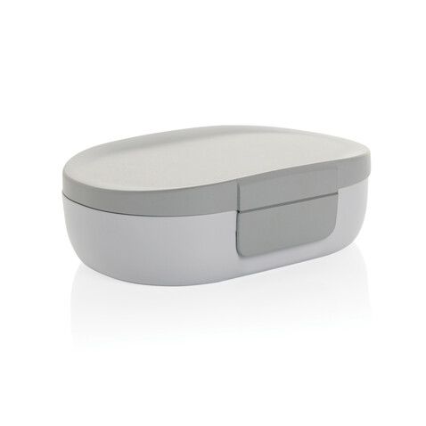 Avira Atlas Lunchbox aus RCS recyceltem PP 700ml weiß, grau bedrucken, Art.-Nr. P438.073 Avira Atlas Lunchbox aus RCS recyceltem PP 700ml weiß, grau bedrucken, Art.-Nr. P438.073