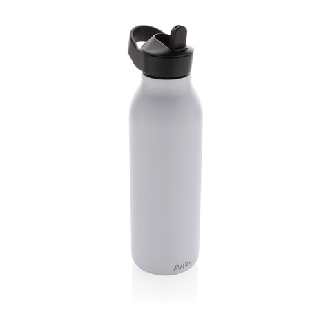 Avira Ara RCS Re-Steel Fliptop Wasserflasche 500ml weiß bedrucken, Art.-Nr. P438.083 Avira Ara RCS Re-Steel Fliptop Wasserflasche 500ml weiß bedrucken, Art.-Nr. P438.083