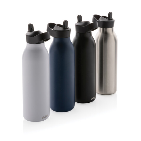 Avira Ara RCS Re-Steel Fliptop Wasserflasche 500ml weiß bedrucken, Art.-Nr. P438.083 Avira Ara RCS Re-Steel Fliptop Wasserflasche 500ml weiß bedrucken, Art.-Nr. P438.083