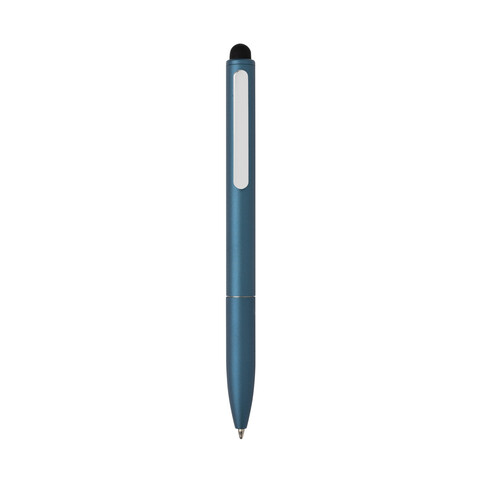Kymi Stift mit Stylus aus RCS recyceltem Aluminum Königsblau bedrucken, Art.-Nr. P611.235 Kymi Stift mit Stylus aus RCS recyceltem Aluminum Königsblau bedrucken, Art.-Nr. P611.235