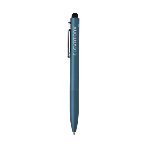 Kymi Stift mit Stylus aus RCS recyceltem Aluminum Königsblau bedrucken, Art.-Nr. P611.235 Kymi Stift mit Stylus aus RCS recyceltem Aluminum Königsblau bedrucken, Art.-Nr. P611.235