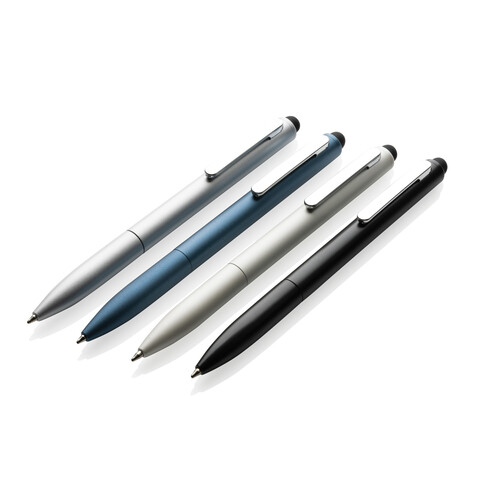 Kymi Stift mit Stylus aus RCS recyceltem Aluminum Königsblau bedrucken, Art.-Nr. P611.235 Kymi Stift mit Stylus aus RCS recyceltem Aluminum Königsblau bedrucken, Art.-Nr. P611.235