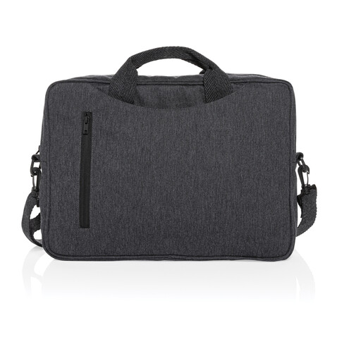 Laluka AWARE™ 15.4" Laptop-Tasche aus recycelter Baumwolle anthrazit bedrucken, Art.-Nr. P732.119 Laluka AWARE™ 15.4" Laptop-Tasche aus recycelter Baumwolle anthrazit bedrucken, Art.-Nr. P732.119