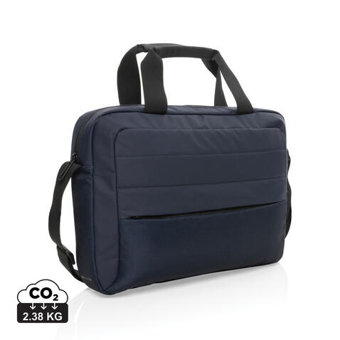 Armond AWARE™ RPET 15.6" Laptop-Tasche navy blau bedrucken, Art.-Nr. P732.225