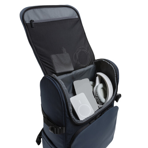 Pascal AWARE™ RPET Deluxe Weekend Rucksack navy blau bedrucken, Art.-Nr. P763.225