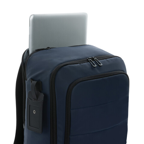 Armond AWARE™ RPET 15.6" Deluxe Laptop-Rucksack navy blau bedrucken, Art.-Nr. P763.285 Armond AWARE™ RPET 15.6" Deluxe Laptop-Rucksack navy blau bedrucken, Art.-Nr. P763.285