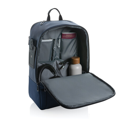 Armond AWARE™ RPET 15.6" Deluxe Laptop-Rucksack navy blau bedrucken, Art.-Nr. P763.285 Armond AWARE™ RPET 15.6" Deluxe Laptop-Rucksack navy blau bedrucken, Art.-Nr. P763.285