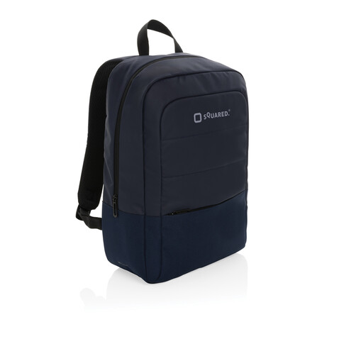 Armond AWARE™ RPET 15.6" Basic Laptop-Rucksack navy blau bedrucken, Art.-Nr. P763.305