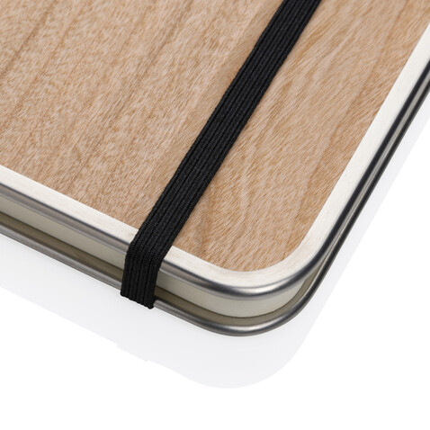 Treeline A5 Deluxe Notizbuch mit Holzeinband braun bedrucken, Art.-Nr. P774.579 Treeline A5 Deluxe Notizbuch mit Holzeinband braun bedrucken, Art.-Nr. P774.579