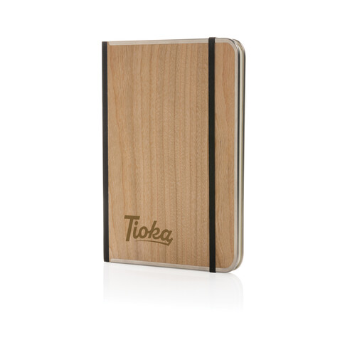 Treeline A5 Deluxe Notizbuch mit Holzeinband braun bedrucken, Art.-Nr. P774.579 Treeline A5 Deluxe Notizbuch mit Holzeinband braun bedrucken, Art.-Nr. P774.579
