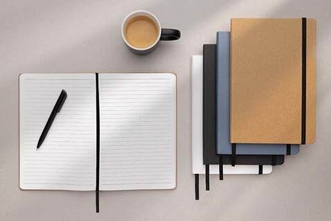 Craftstone A5 Notizbuch aus recycelt. Kraft- und Steinpapier braun bedrucken, Art.-Nr. P774.597 Craftstone A5 Notizbuch aus recycelt. Kraft- und Steinpapier braun bedrucken, Art.-Nr. P774.597