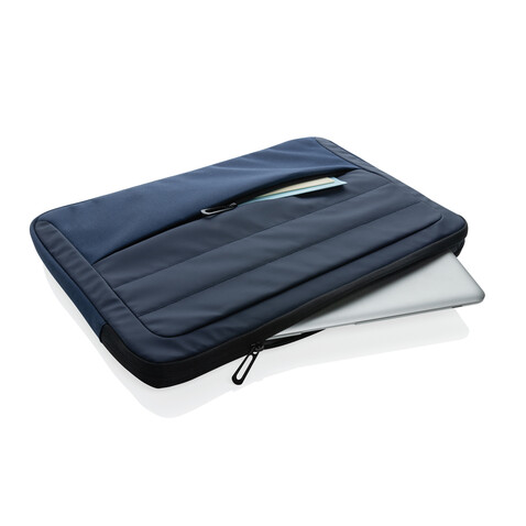 Armond AWARE™ RPET 15.6" Laptop-Sleeve navy blau bedrucken, Art.-Nr. P788.155