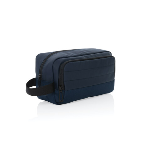 Armond AWARE™ RPET Kosmetiktasche navy blau bedrucken, Art.-Nr. P820.865