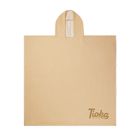 VINGA Tolo Hamam Frottee Strandponcho gelb, off white bedrucken, Art.-Nr. V417206