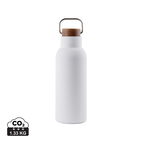 VINGA Ciro RCS recycelte Vakuumflasche 580ml weiß bedrucken, Art.-Nr. V430023