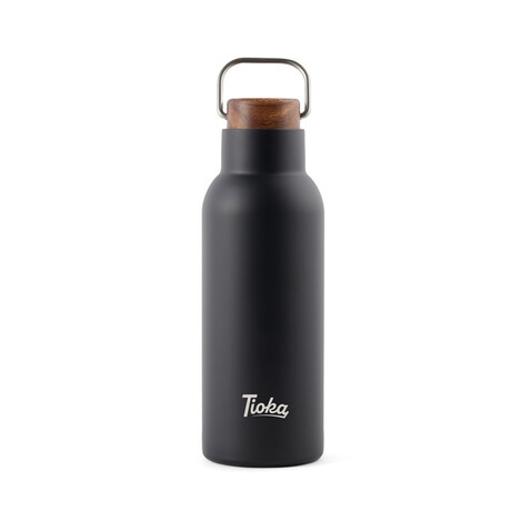 VINGA Ciro RCS recycelte Vakuumflasche 580ml schwarz bedrucken, Art.-Nr. V430021 VINGA Ciro RCS recycelte Vakuumflasche 580ml schwarz bedrucken, Art.-Nr. V430021