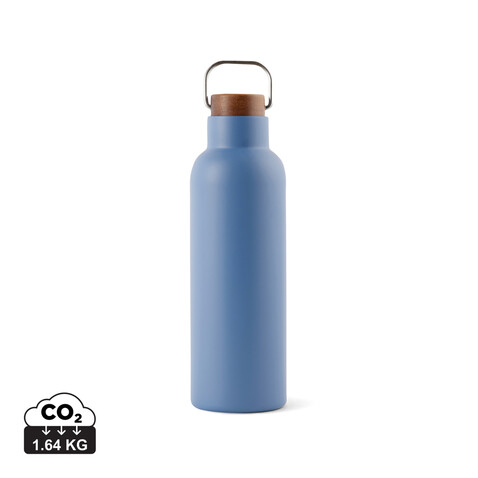 VINGA Ciro RCS recycelte Vakuumflasche 800ml blau bedrucken, Art.-Nr. V430035 VINGA Ciro RCS recycelte Vakuumflasche 800ml blau bedrucken, Art.-Nr. V430035