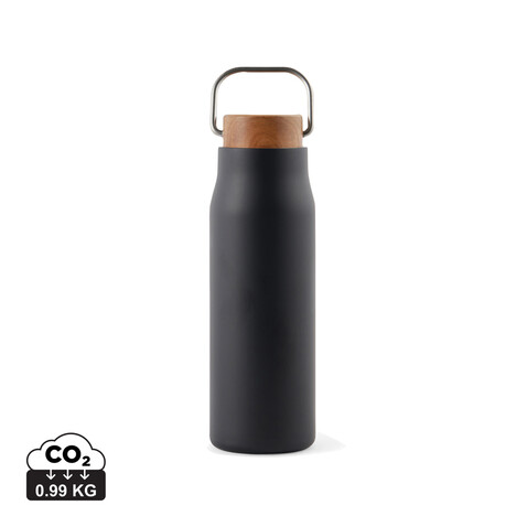 VINGA Ciro RCS recycelte Vakuumflasche 300ml schwarz bedrucken, Art.-Nr. V430041 VINGA Ciro RCS recycelte Vakuumflasche 300ml schwarz bedrucken, Art.-Nr. V430041