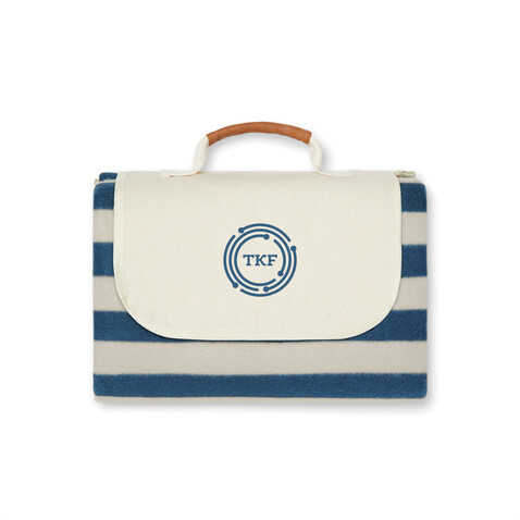 VINGA Alba GRS rPET Picknickdecke navy blau bedrucken, Art.-Nr. V4590015 VINGA Alba GRS rPET Picknickdecke navy blau bedrucken, Art.-Nr. V4590015