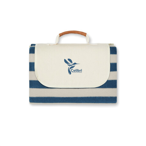 VINGA Alba GRS rPET kleine Picknickdecke navy blau bedrucken, Art.-Nr. V459015 VINGA Alba GRS rPET kleine Picknickdecke navy blau bedrucken, Art.-Nr. V459015