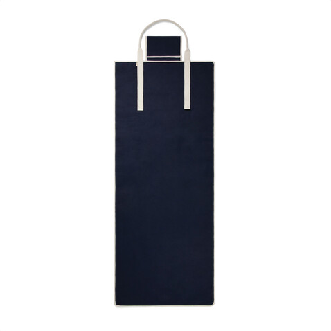 VINGA Volonne AWARE™ Strandmatte aus recyceltem Canvas blau, off white bedrucken, Art.-Nr. V459105 VINGA Volonne AWARE™ Strandmatte aus recyceltem Canvas blau, off white bedrucken, Art.-Nr. V459105