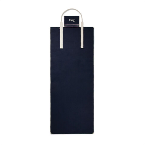 VINGA Volonne AWARE™ Strandmatte aus recyceltem Canvas blau, off white bedrucken, Art.-Nr. V459105 VINGA Volonne AWARE™ Strandmatte aus recyceltem Canvas blau, off white bedrucken, Art.-Nr. V459105