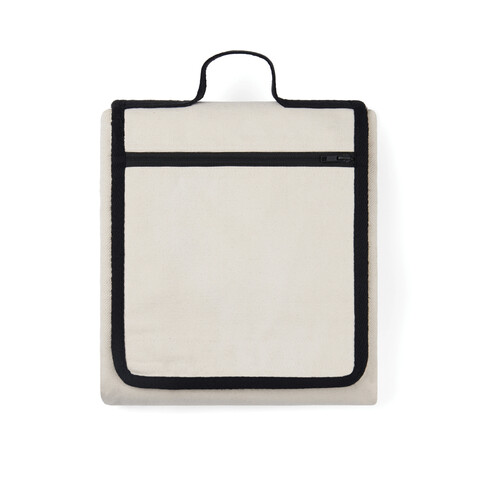 VINGA Volonne AWARE™ Picknickdecke aus recyceltem Canvas off white, schwarz bedrucken, Art.-Nr. V459113 VINGA Volonne AWARE™ Picknickdecke aus recyceltem Canvas off white, schwarz bedrucken, Art.-Nr. V459113