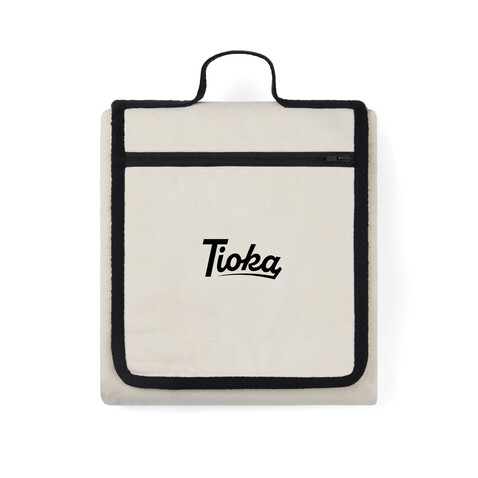 VINGA Volonne AWARE™ Picknickdecke aus recyceltem Canvas off white, schwarz bedrucken, Art.-Nr. V459113 VINGA Volonne AWARE™ Picknickdecke aus recyceltem Canvas off white, schwarz bedrucken, Art.-Nr. V459113