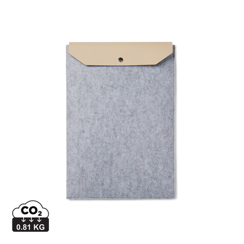 VINGA Albon 15" Laptop-Seeve aus GRS recyceltem Filz grau bedrucken, Art.-Nr. V788102 VINGA Albon 15" Laptop-Seeve aus GRS recyceltem Filz grau bedrucken, Art.-Nr. V788102