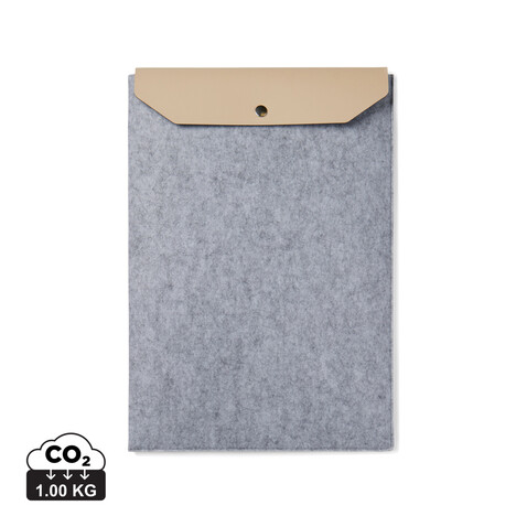 VINGA Albon 17" Laptop-Seeve aus GRS recyceltem Filz grau bedrucken, Art.-Nr. V788112 VINGA Albon 17" Laptop-Seeve aus GRS recyceltem Filz grau bedrucken, Art.-Nr. V788112