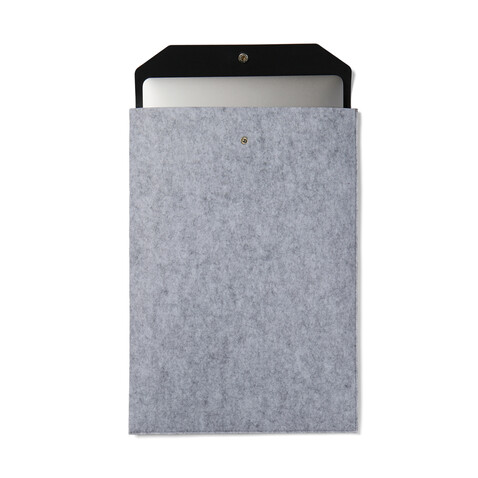 VINGA Albon 17" Laptop-Seeve aus GRS recyceltem Filz grau bedrucken, Art.-Nr. V788112 VINGA Albon 17" Laptop-Seeve aus GRS recyceltem Filz grau bedrucken, Art.-Nr. V788112