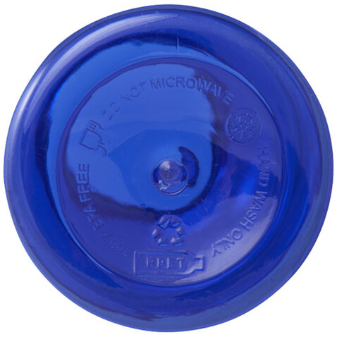 Oregon 400 ml RCS-zertifizierte Trinkflasche aus recyceltem Kunststoff mit Karabiner, blau bedrucken, Art.-Nr. 10077852