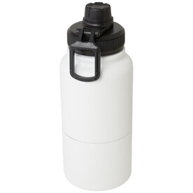 Dupeca 840 ml RCS-zertifizierte Isolierflasche aus Edelstahl, weiss bedrucken, Art.-Nr. 10078701