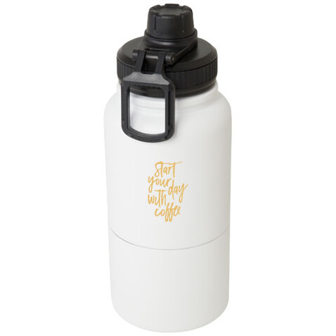 Dupeca 840 ml RCS-zertifizierte Isolierflasche aus Edelstahl, weiss bedrucken, Art.-Nr. 10078701 Dupeca 840 ml RCS-zertifizierte Isolierflasche aus Edelstahl, weiss bedrucken, Art.-Nr. 10078701