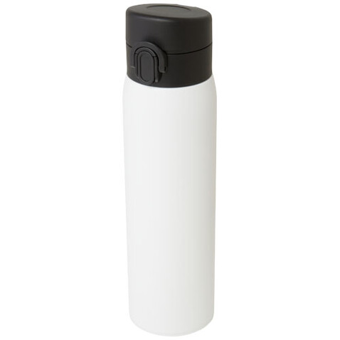 Sika 450 ml RCS-zertifizierte Isolierflasche aus recyceltem Edelstahl, weiss bedrucken, Art.-Nr. 10078801
