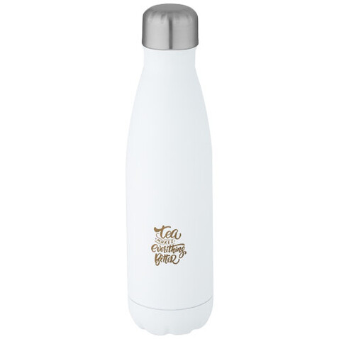 Cove 500 ml RCS-zertifizierte vakuumisolierte Edelstahlflasche, weiss bedrucken, Art.-Nr. 10079001 Cove 500 ml RCS-zertifizierte vakuumisolierte Edelstahlflasche, weiss bedrucken, Art.-Nr. 10079001