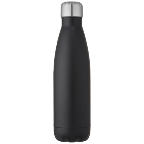 Cove 500 ml RCS-zertifizierte vakuumisolierte Edelstahlflasche, schwarz bedrucken, Art.-Nr. 10079090 Cove 500 ml RCS-zertifizierte vakuumisolierte Edelstahlflasche, schwarz bedrucken, Art.-Nr. 10079090