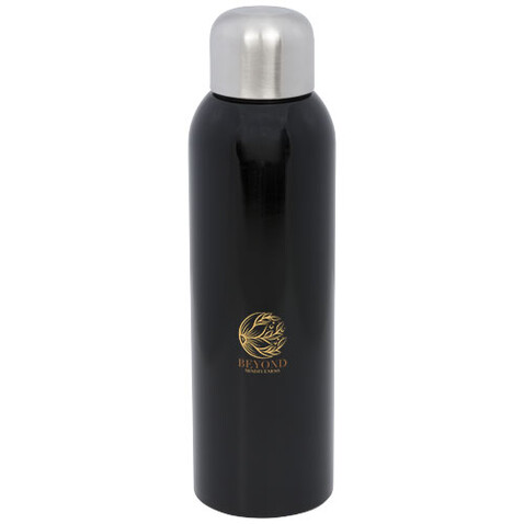 Guzzle 820 ml RCS-zertifizierte Sportflasche aus Edelstahl, schwarz bedrucken, Art.-Nr. 10079190