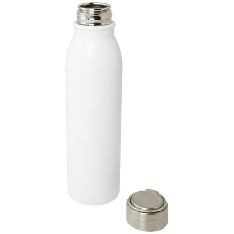 Harper 720 ml RCS-zertifizierte Sportflasche aus Edelstahl mit Metallschlaufe, weiss bedrucken, Art.-Nr. 10079201 Harper 720 ml RCS-zertifizierte Sportflasche aus Edelstahl mit Metallschlaufe, weiss bedrucken, Art.-Nr. 10079201