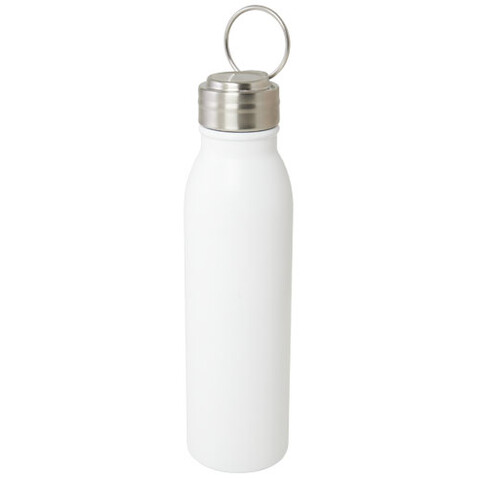 Harper 720 ml RCS-zertifizierte Sportflasche aus Edelstahl mit Metallschlaufe, weiss bedrucken, Art.-Nr. 10079201 Harper 720 ml RCS-zertifizierte Sportflasche aus Edelstahl mit Metallschlaufe, weiss bedrucken, Art.-Nr. 10079201