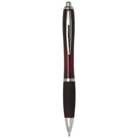 Nash Kugelschreiber mit farbigem Schaft und Griff (schwarze Mine), Merlot rot bedrucken, Art.-Nr. 10639922 Nash Kugelschreiber mit farbigem Schaft und Griff (schwarze Mine), Merlot rot bedrucken, Art.-Nr. 10639922