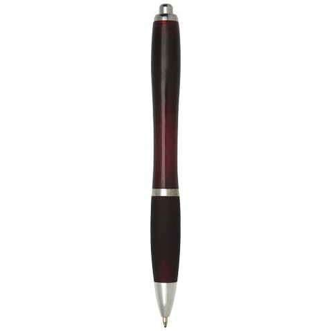 Nash Kugelschreiber mit farbigem Schaft und Griff (schwarze Mine), Merlot rot bedrucken, Art.-Nr. 10639922 Nash Kugelschreiber mit farbigem Schaft und Griff (schwarze Mine), Merlot rot bedrucken, Art.-Nr. 10639922