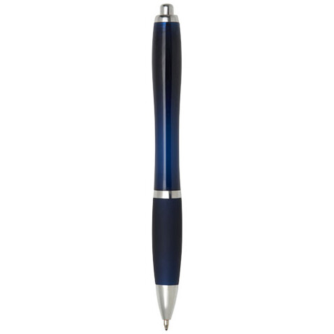 Nash Kugelschreiber mit farbigem Schaft und Griff (schwarze Mine), indigoblau bedrucken, Art.-Nr. 10639955