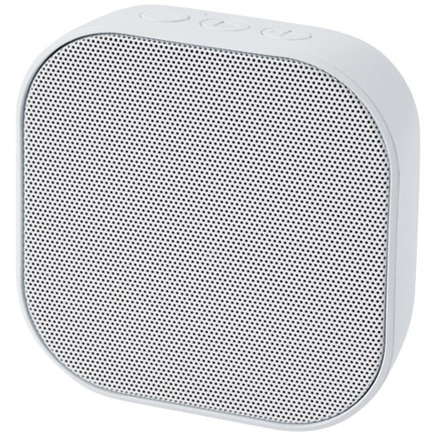 Stark 2.0 3 W Mini-Bluetooth®-Lautsprecher aus recyceltem RCS Kunststoff, weiss bedrucken, Art.-Nr. 12430501 Stark 2.0 3 W Mini-Bluetooth®-Lautsprecher aus recyceltem RCS Kunststoff, weiss bedrucken, Art.-Nr. 12430501